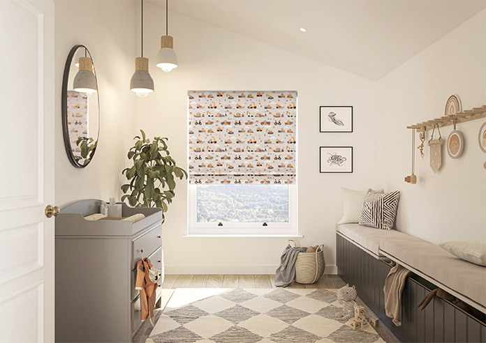 Tool Time, Grey - Twist&Fit Roman Blind - Image 8